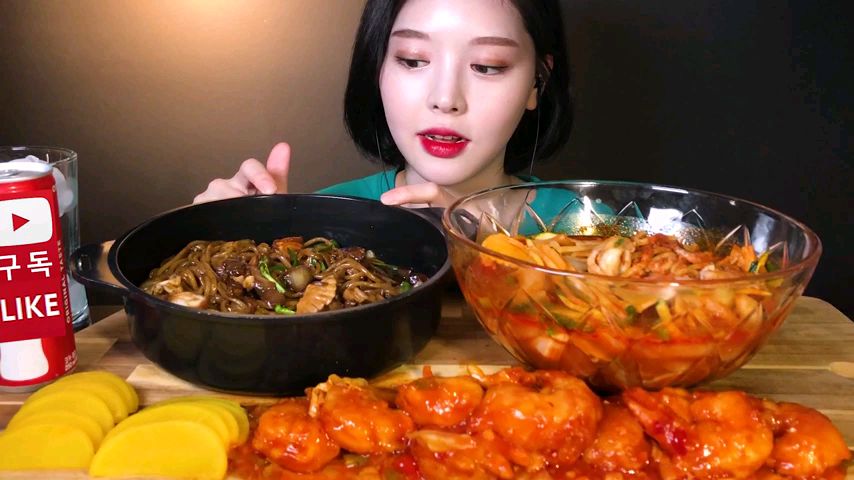 【문복희 Eat with Boki】炸酱面&海鲜面和调味虾